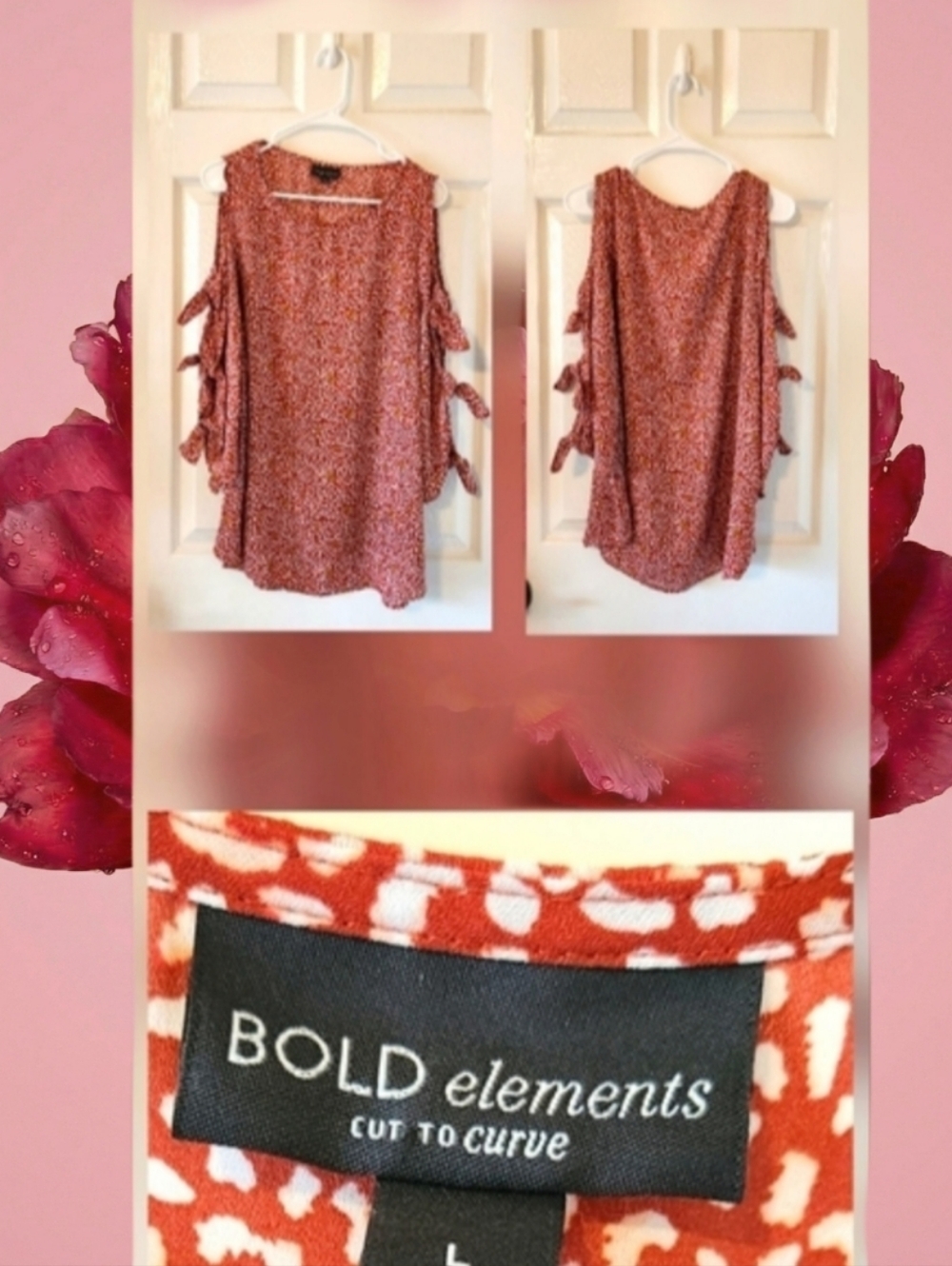 Lovely Red & White Blouse